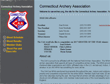 Tablet Screenshot of caa-archery.org